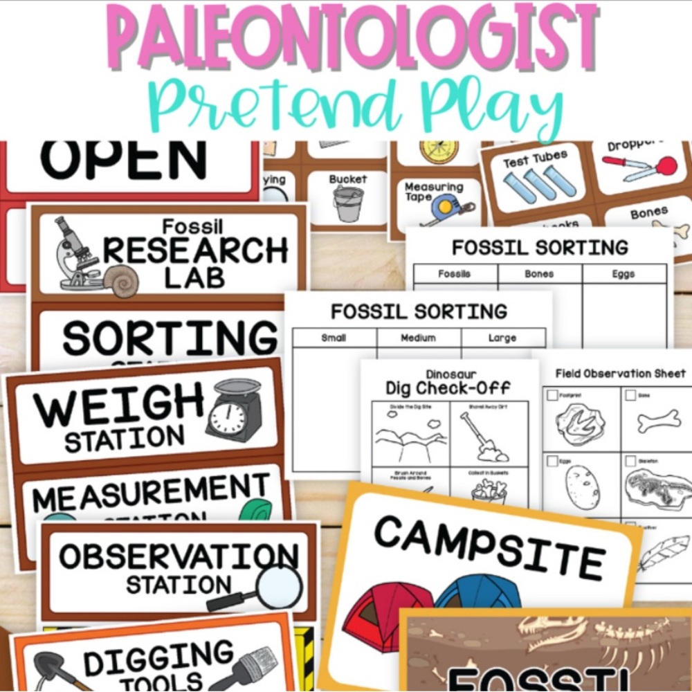 Paleontologist Pretend Play Set